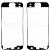 Фотография высокого разрешения Пластиковая рамка вокруг дисплея iPhone 5s черная 