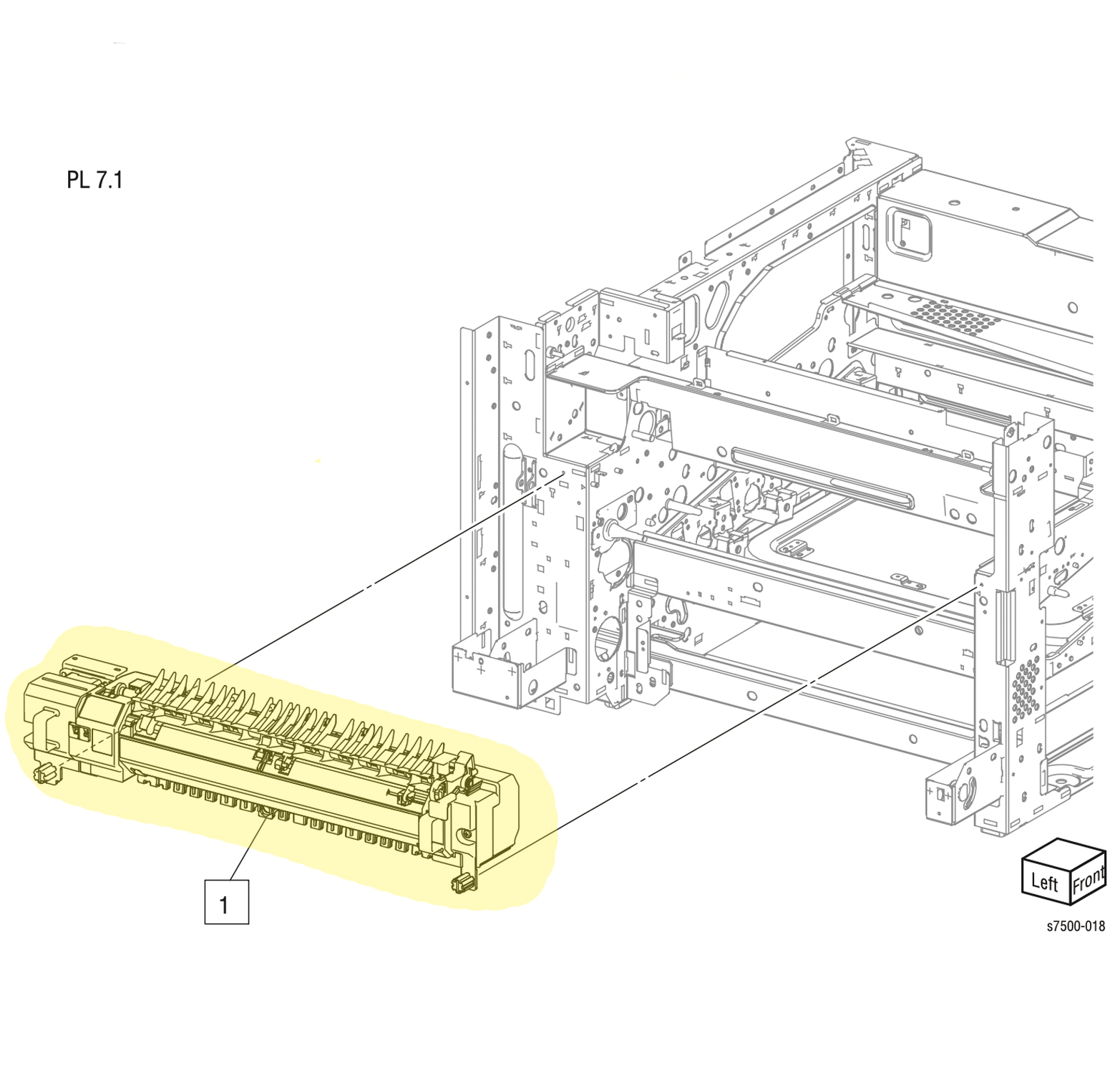 ����� (��������� � �����) Fuser Assembly Xerox 7500 - 115R00062