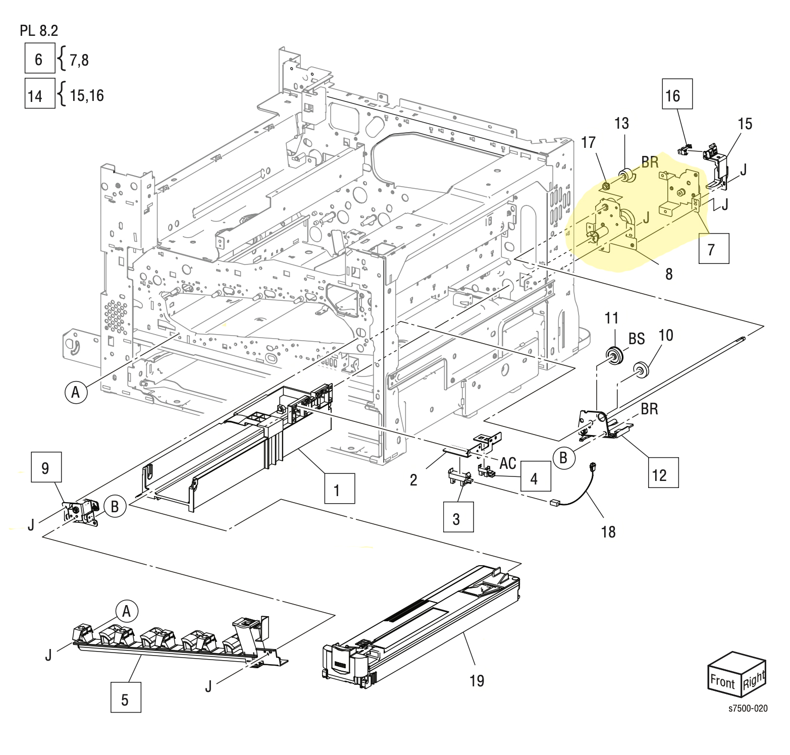 ������ ������� Agitator Motor Assembly Xerox 7500 - 068K59500